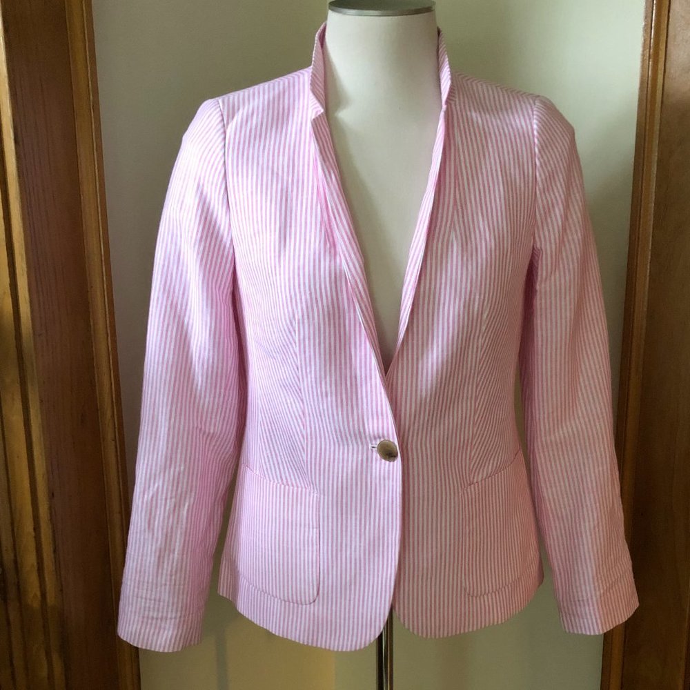 Seersucker Jacket by Aberdeen for Talbots, Size 4